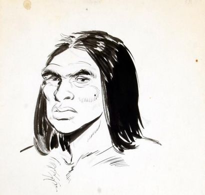 CHERET, ANDRÉ
Guerrier Encre de Chine pour...