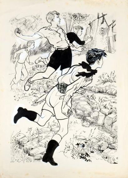 CYRIL
Encre de chine pour une Illustration...