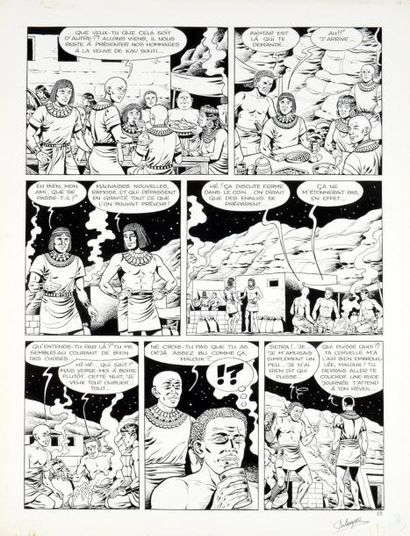 DEBRUYNE Jacques
Akhtar. Planche 29 du récit...