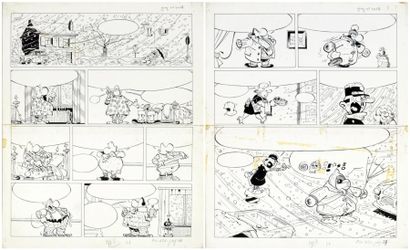 GREG, Michel
Achille Talon. Deux planches...