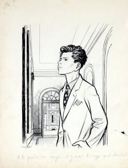 JOUBERT, Pierre
Encre de chine pour une illustration...