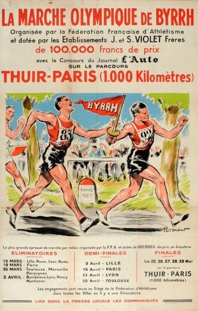 Affiche. «La Marche Olympique de Byrrh» organisée...