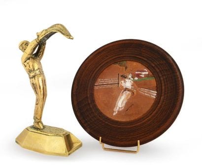 Sculpture en bronze. «Pelotari». Hauteur...