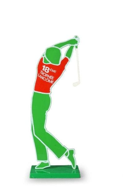 Silhouette du 18e trophée Lancôme au golf...