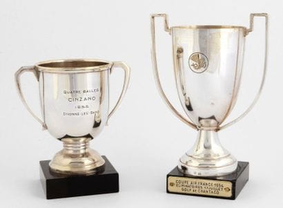 Ensemble de 2 trophées de compétitions en...