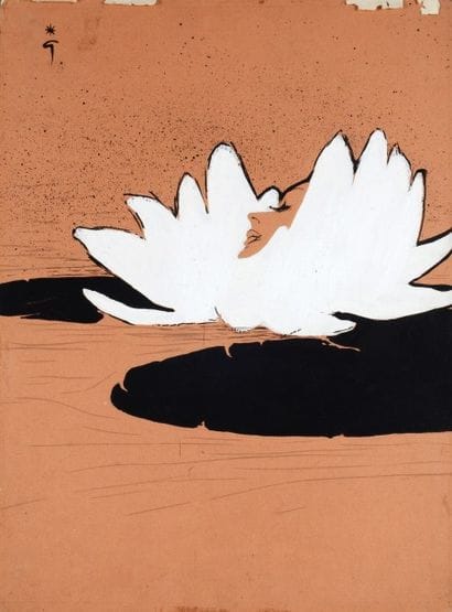 René GRUAU (1909-2004)
«Femme Nénuphar» -...