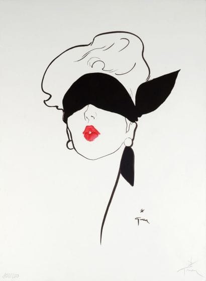 René GRUAU (1909-2004)
«Le Rouge Baiser»...