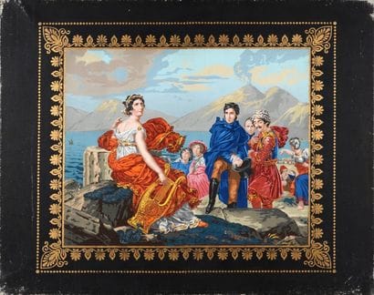 Corinne au Cap Misène, panneau ou attique...