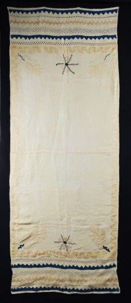 Nappe brodée, XVIIe-XVIIIe siècle, nappe...