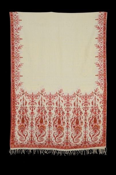 Etole cachemire, vers 1820-1830, champ uni...