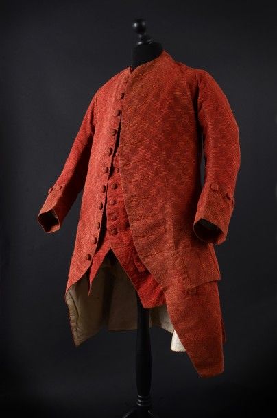 Habit à la française, époque Louis XVI, velours...