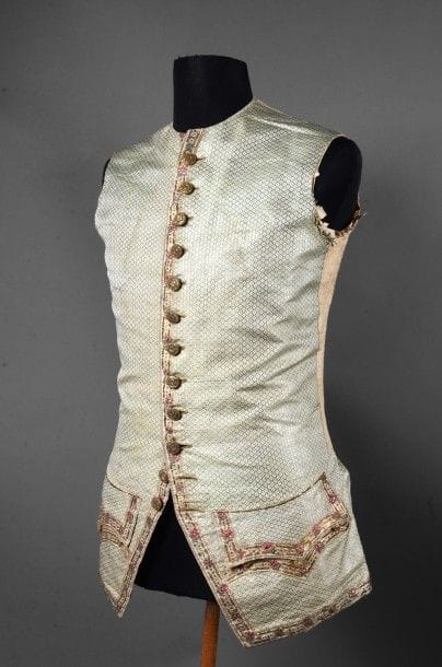 Gilet à basques d'un habit de cour, époque...
