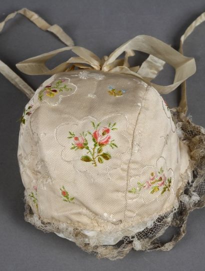 Bonnet de nourrisson, seconde moitié du XVIIIe...