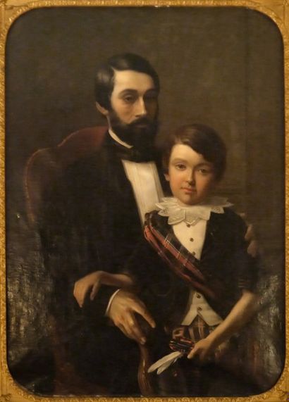 Ensemble de petit écossais, vers 1855, composé...