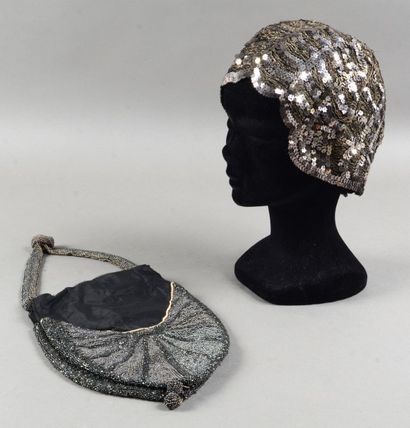 Accessoires du soir, vers 1920-1930, réticule...