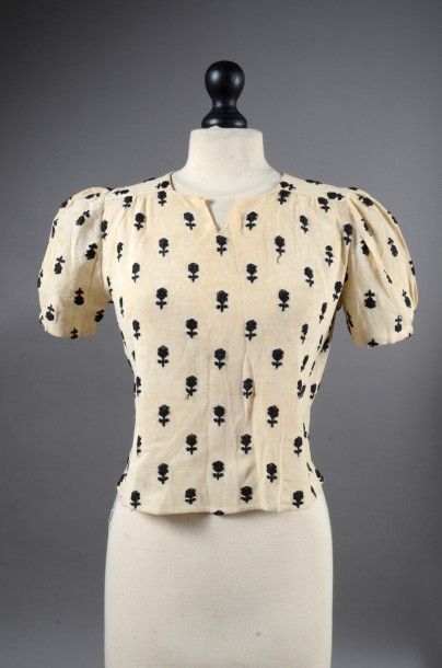 Corsage, Paul Poiret, vers 1928, crêpe de...