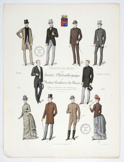 Ensemble de planches tirées du Bulletin des...