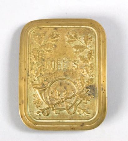 Plaque de baudrier de l'Administration des...