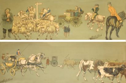 Albert FEUILLASTRE
«Attelage et troupeau...