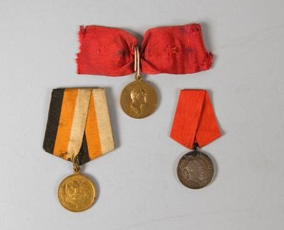 Ensemble de trois médailles : Souvenir du...