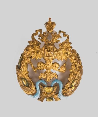 Insigne de l'école de médecine, en bronze...