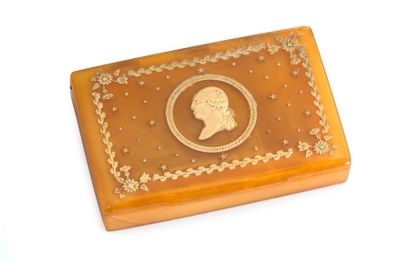 Louis XVI, roi de France. Tabatière en écaille...