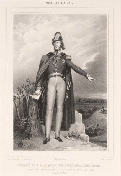 Ferdinand, duc d'Orléans (1810-1842). Portrait...
