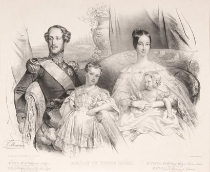Portrait de famille représentant le duc d'Orléans...