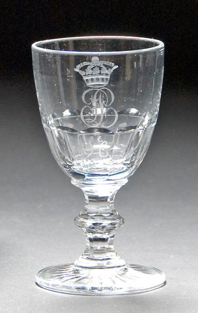 Louis-Philippe, roi des Français. Verre à...