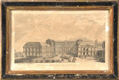 Château de Saint-Cloud. Gravure représentant...