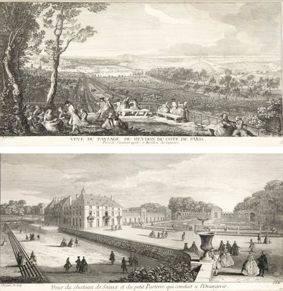 Vue panoramique du château de Seaux et du...