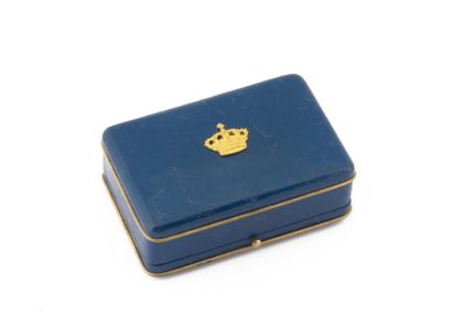 Famille royale d'Italie. Ecrin à bijoux en...