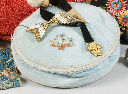 Pochette à bijoux de voyage en taffetas,...