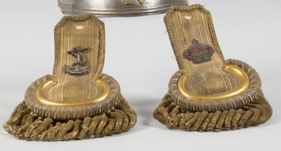 Paire d'épaulettes d'Officier de marine,...
