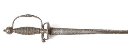 Belle épée de cour. Garde à une branche en...