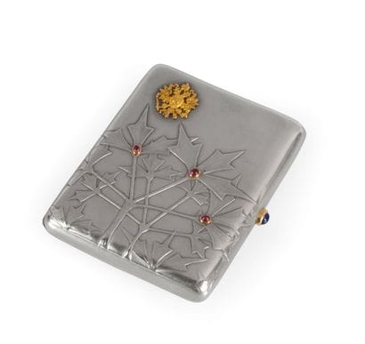 Carl FABERGE
rare étui à cigarettes en argent,...
