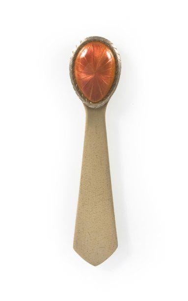 Carl FABERGE
marque-page en vermeil, à décor...
