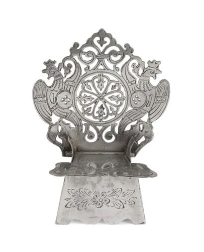Boîte à sel en argent, en forme de chaise,...