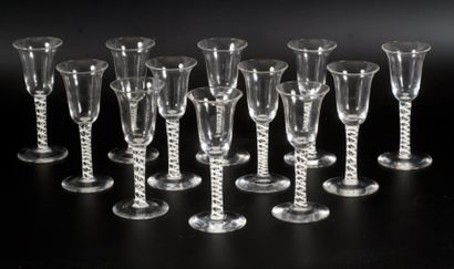 Partie de service verres à la façon d'Angleterre...
