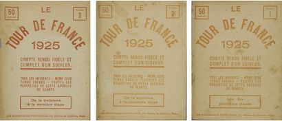 Ensemble des 3 livrets Le Tour de France...