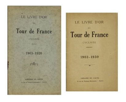 Ensemble de livres d'or du Tour de France...