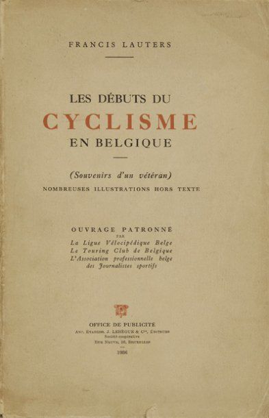 Livre. Les débuts du cyclisme en Belgique....