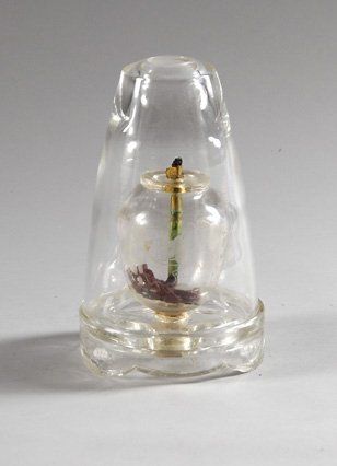Belle lampe à opium en verre. Beau bulbe...