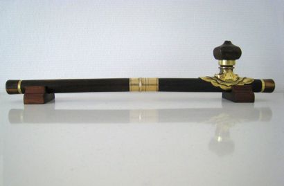 Pipe à opium de voyage deux parties en bois...
