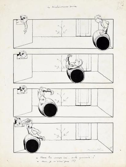 Benjamin RABIER

La désobéissance punie.
Encre...