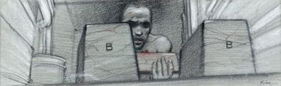 Bilal, Enki

Animal'z.
Crayon gras sur papier...