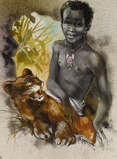 PELFRENE, Michel

FONABIO et le LION.
Encre...