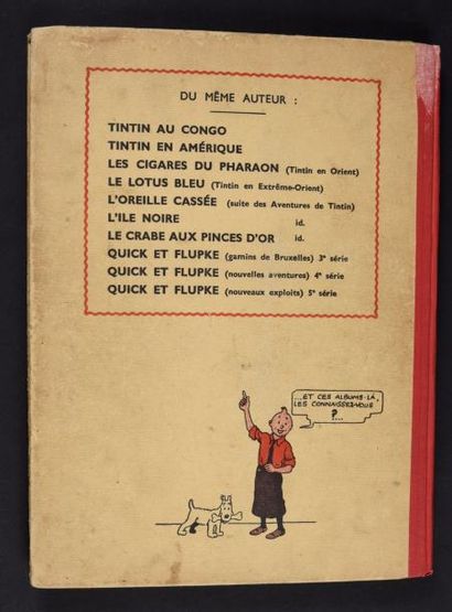 HERGÉ

TINTIN 04.
Les Cigares du pharaon.
Casterman,...