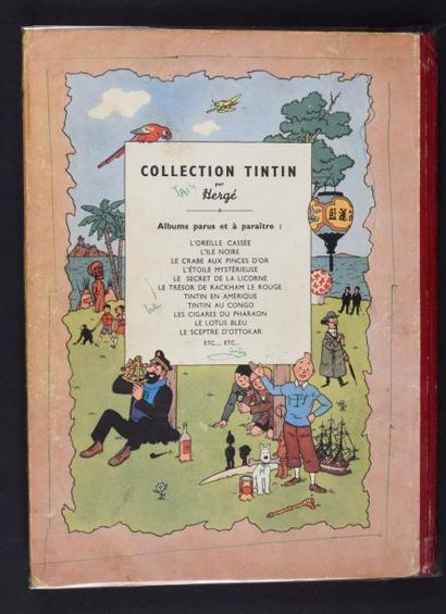 HERGÉ

TINTIN 05.
Le lotus bleu. B1 1946....