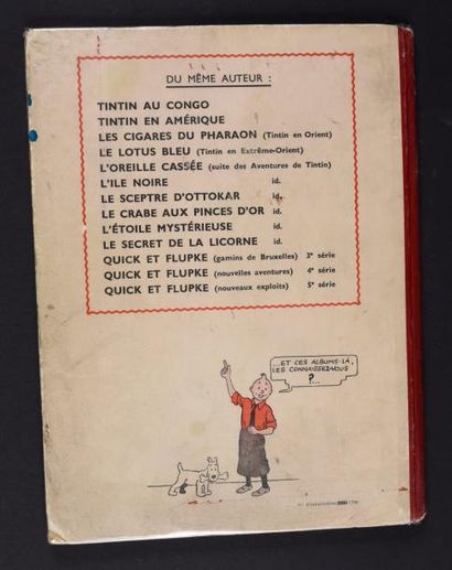 HERGÉ

TINTIN 11.
Le secret de la licorne.
Edition...